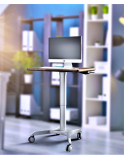 Pneumatic Adjustable Height Laptop Desk