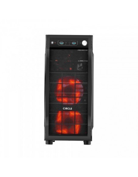 Circle Gaming Cabinet CC 821 without SMPS (with 3 LED FAN)