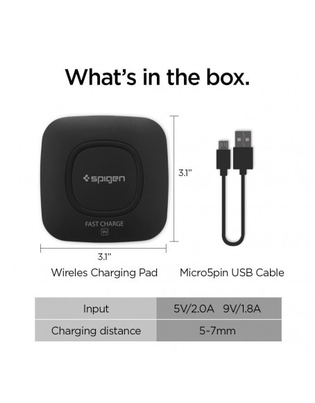 Spigen Compact Fast Wireless Charger F301W