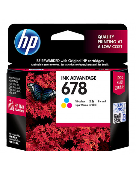 HP 678 Tri-Color Ink Cartridge