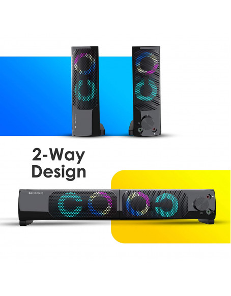 Zebronics Zeb Wonderbar 10 USB Powered 2.0 Computer Speaker with RGB Lights