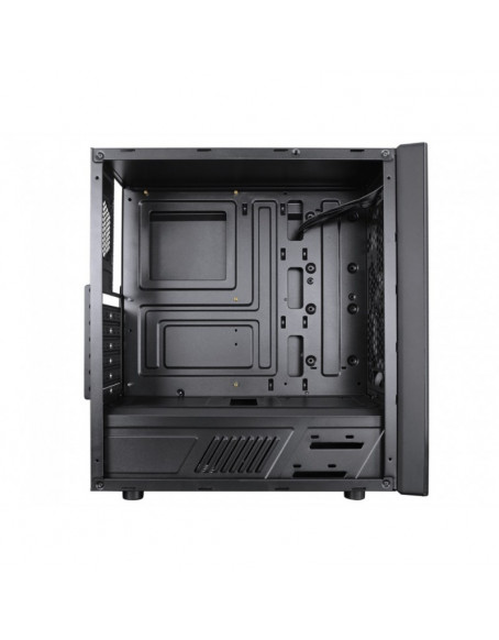 Raidmax NEON Gaming Computer Case See-Through Front and Side Panel with 3 White LED Front Fans Pre-Installed