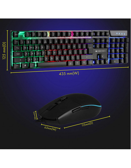 Zebronics Zeb-War Gaming Keyboard and Mouse Combo