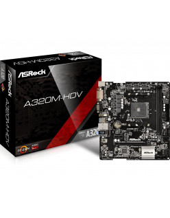 ASRock A320M-HDV R4.0 Motherboard (BIOS Updated for Ryzen 3rd Gen Processors) with 4 SATA3, 1 Ultra M.2 (PCIe Gen3 x4 & SATA3)