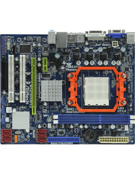 ASRock M3A785GM-LE Socket AM3 mATX Motherboard(Supports All Socket AM3 CPUs and DDR3 Ram)