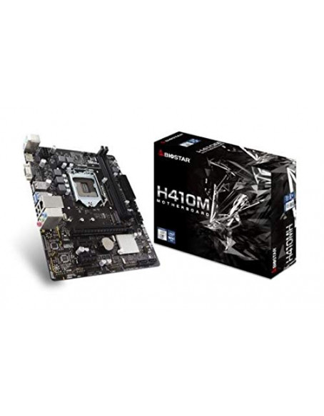 BIOSTAR H410MH Motherboard 10th Generation Intel LGA 1200 CPU Socket Supports DDR4 USB 3.2 Gen1 Ports Gigabit LAN Port