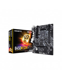 GIGABYTE AMD B450M S2H Ultra Durable Motherboard with Realtek GbE LAN with cFosSpeed, PCIe Gen3 x4 M.2