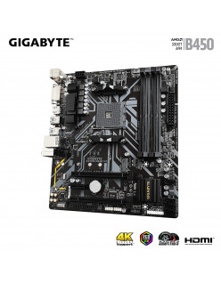 GIGABYTE AMD B450M DS3H V2 Ultra Durable Motherboard with Digital VRM Solution, GIGABYTE Gaming LAN and Bandwidth Management, PCIe Gen3 x4 M.2, Anti-Sulfur Resistor, RGB LED Strip Header