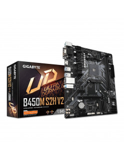 GIGABYTE AMD B450M S2H V2 Ultra Durable Motherboard with Digital VRM Solution, GIGABYTE Gaming LAN and Bandwidth