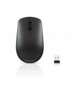 Lenovo 400 Wireless Mouse, 1200DPI Optical Sensor, 2.4GHz Wireless Nano USB, 3-Button (Left,Right,Scroll) Upto 8M Left/Right & 100K Scroll clicks & 1yr Battery, Ambidextrous, Ergonomic GX30K79401