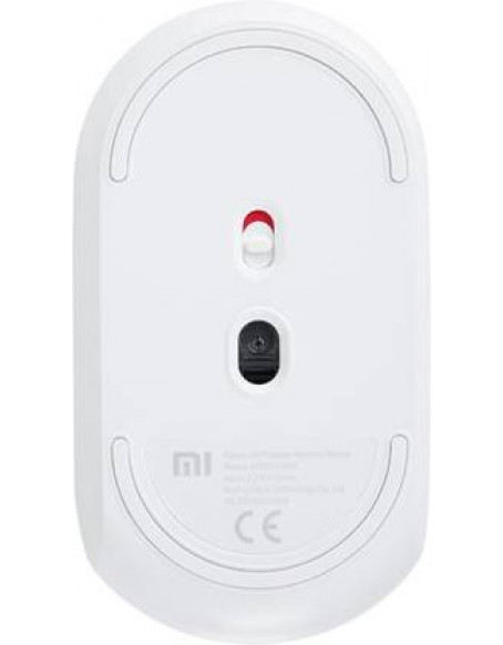 Mi Portable Wireless Optical Mouse  (2.4GHz Wireless, White)