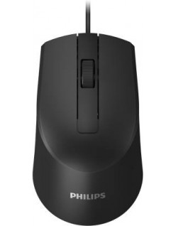 PHILIPS SPK7104 Wired Optical Mouse  (USB 2.0, Black)