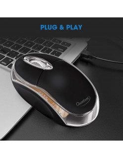 rc Quantum QHM222 Wired Mouse (Black)