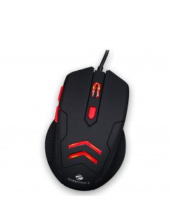 Zebronics Zeb Feather - Premium USB Gaming Mouse with 6 Buttons, Upto 3200 DPI and Anti Slip Mouse Pad