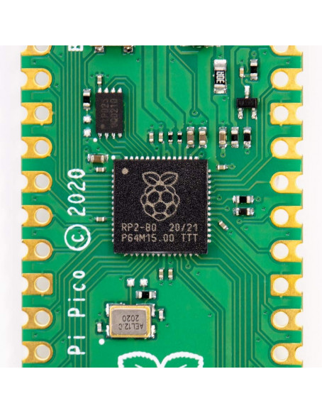  Roll over image to zoom in Raspberry Pi Pico microcontroller Development Board with Versatile Board Built Using RP2040 chip - Dual-core Arm Cortex-M0+ Processor with 264KB Internal RAM and Support for up to 16MB