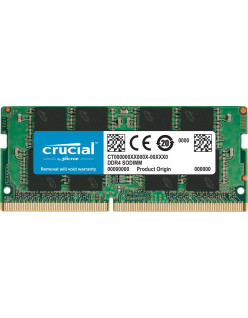 Crucial 4GB Single DDR4 2666 MT/s (PC4-21300) CL19 x8 SODIMM 260-Pin Memory - CT4G4SFS8266, 4GB Single Rank