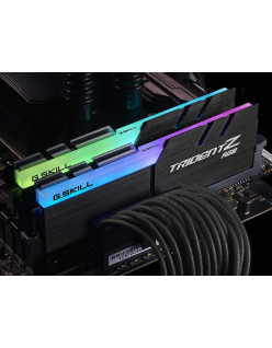 G.SKILL Trident Z RGB 16GB (2 * 8GB) DDR4 3200 MHz CL16-18-18-38 1.35V Desktop Memory RAM - F4-3200C16D-16GTZR