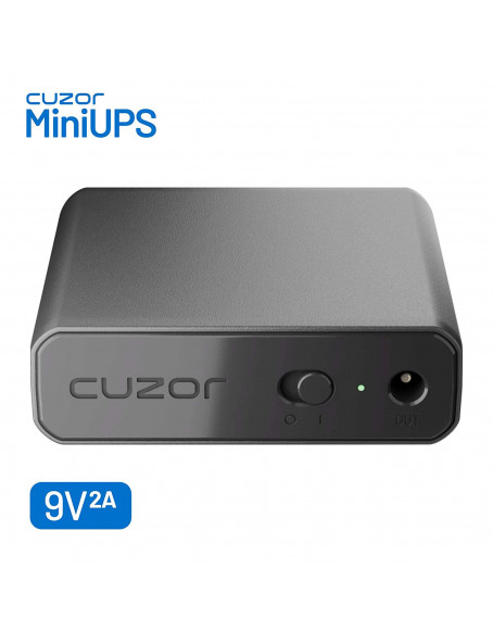 Cuzor Mini UPS for Wi-Fi Router | Supports All (9V-0.6A) (9V-1A) (9V-1.5A) (9V-2A) | 3-5 Hour Backup