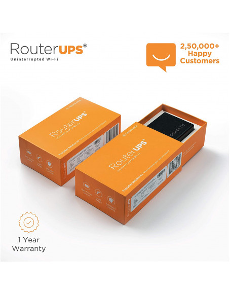 RESONATE RouterUPS CRU12V2A Power Backup for Wi-Fi Router (Black)