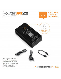 RESONATE RouterUPS PRO CRU12V3A Power Backup for Wi-Fi Router