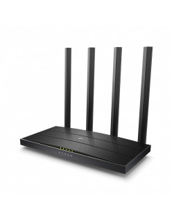 TP-Link Archer C6 Gigabit MU-MIMO Wireless Router, Dual Band 1200 Mbps Wi-Fi Speed, 5 Gigabit Ports, 4 External Antennas and 1 Internal Antenna WiFi Coverage with Access Point Mode, Qualcomm Chipset