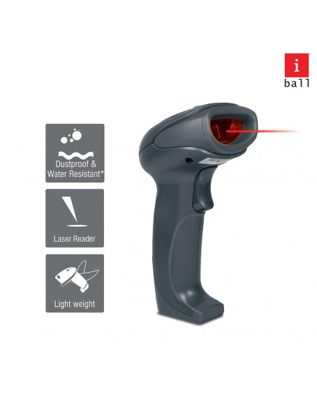 iBall WBS-650MV 2.4GHZ Wireless High-Speed 1D Barcode Scanner Reader