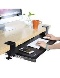Extra Wide 28" Keyboard Tray with Wrist Rest