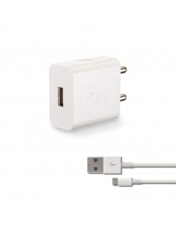 Syska WC-2A Single Port Charger (Cable Included) (White)