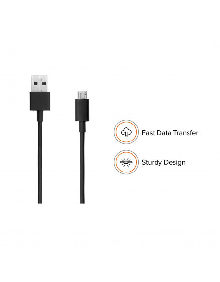 Mi Micro USB Cable (120cm, USB Type A, Black)