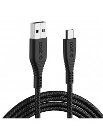 boAt Micro USB 55 Tangle-Free Cable with 3A Fast Charging & 480mbps Data Transmission(Black)