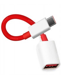  Roll over image to zoom in FASTX OG USB Type-C OTG Adapter Cable Connector Cord pendrive Compatible with All C Type Supported Mobile Smartphone and Other One Device Plus 6T,6,5T,5,3T,3,2, (White & Red)