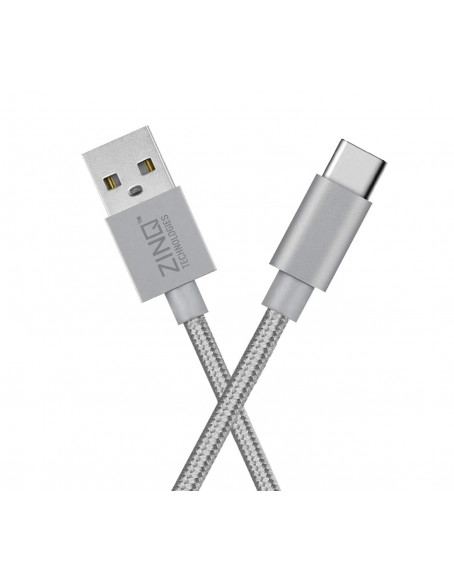 Zinq Technologies USB Type-C to USB-A 2.0 Cable - 3.2 Feet (1 Meters) - Silver