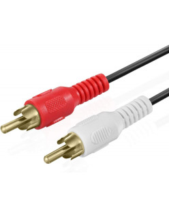 KEBILSHOP 2 RCA Male Jack to 2 RCA Male Jack Audio Video Cable.For Home Theter,TV/LED,Speakers. (20 Meter/ 65.61 Feet) Brand: KEBILSHOP