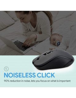 Amkette Hush Pro Nexus Silent Wireless Mouse